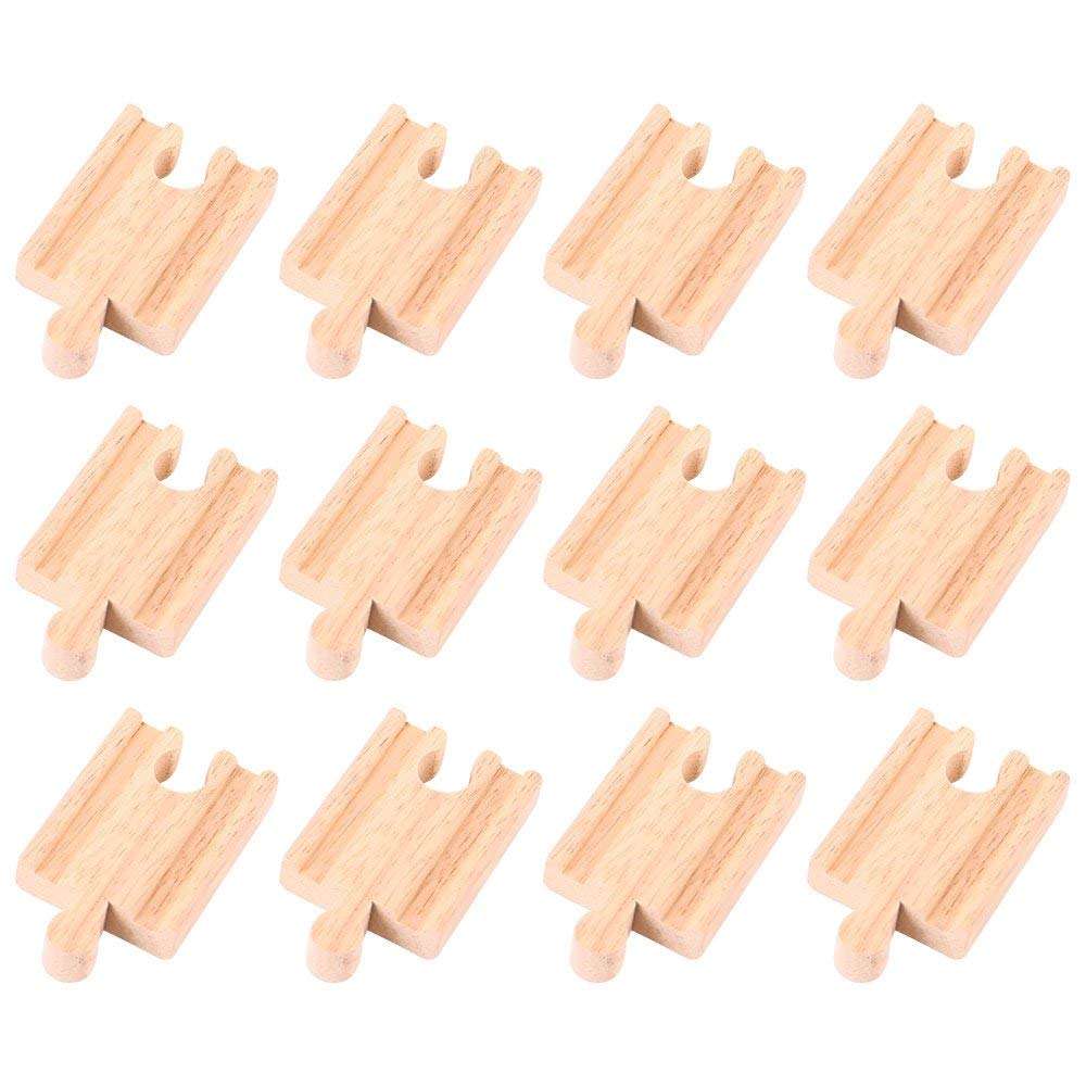 Mini Wooden Track Pack 12pc – Compatible with Bigjigs Rail & Railway