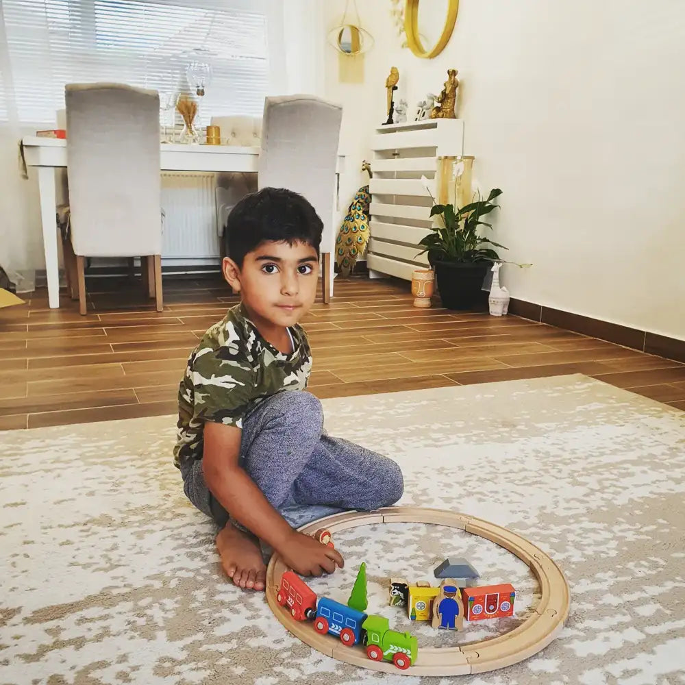 Wooden My First Train Set for Toddlers with Accessories FSC Certified