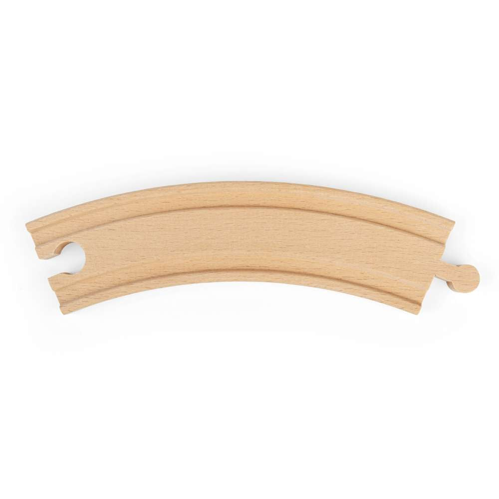 Wooden Railway Long Curves Track Pack of 12 – Compatible with Bigjigs Rail