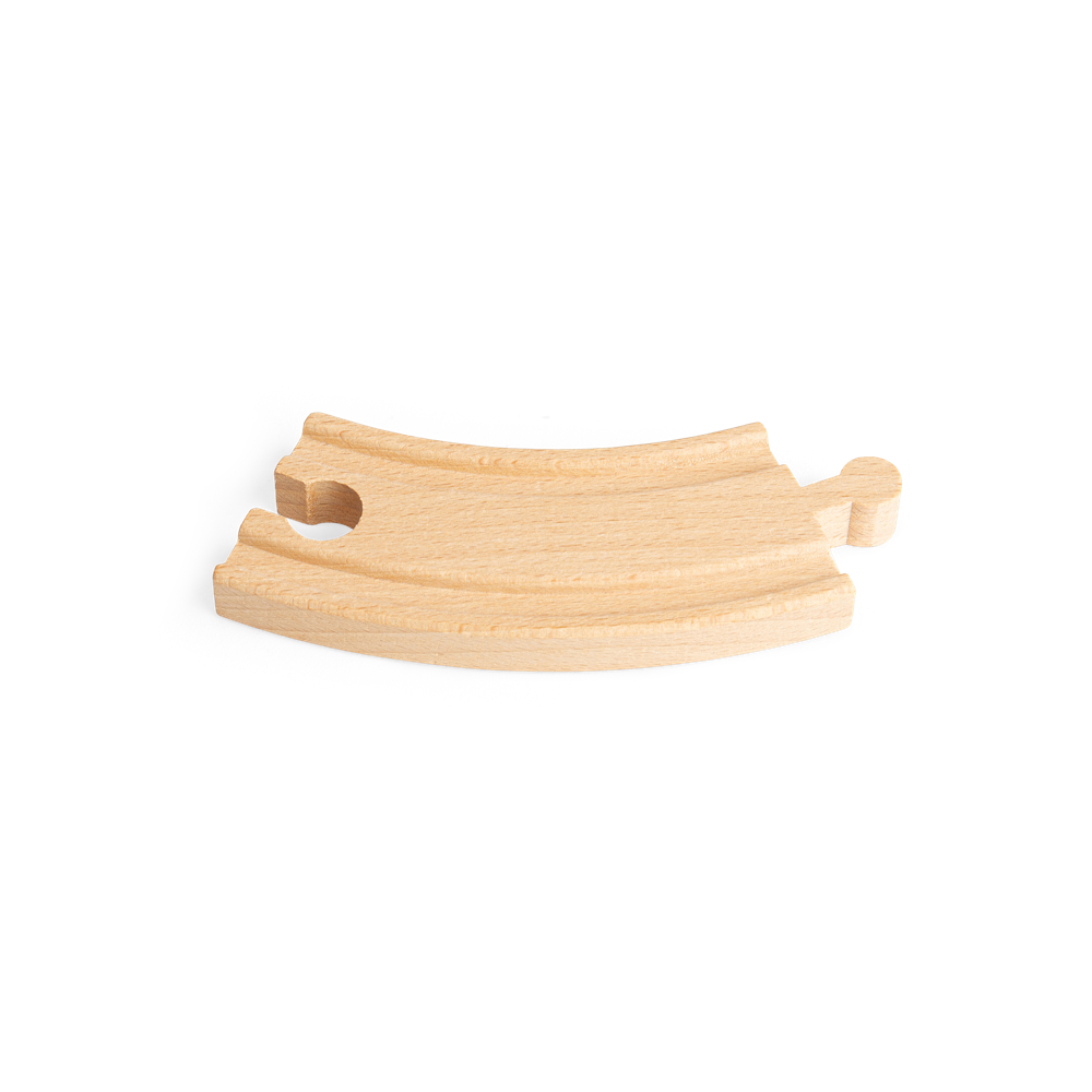 Short Curves Wooden Train Track Pack of 4 – Compatible with Bigjigs Rail