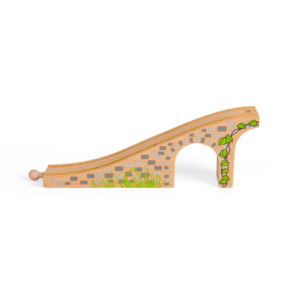 Three Arch Bridge for Wooden Train Set – Compatible Railway Accessory