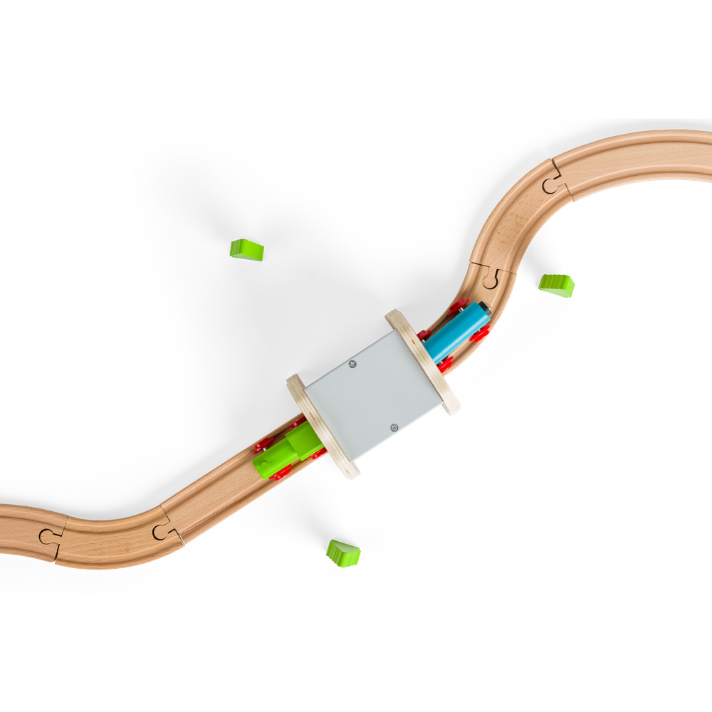 Grey Stone Tunnel – Wooden Train Track Accessory for Wooden Railway Sets