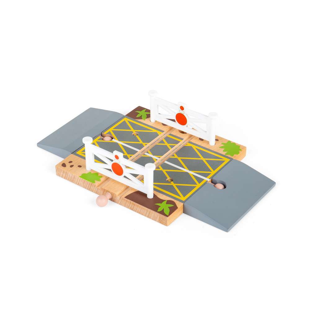 Level Crossing – Wooden Train Track Accessory for Wooden Railway Sets