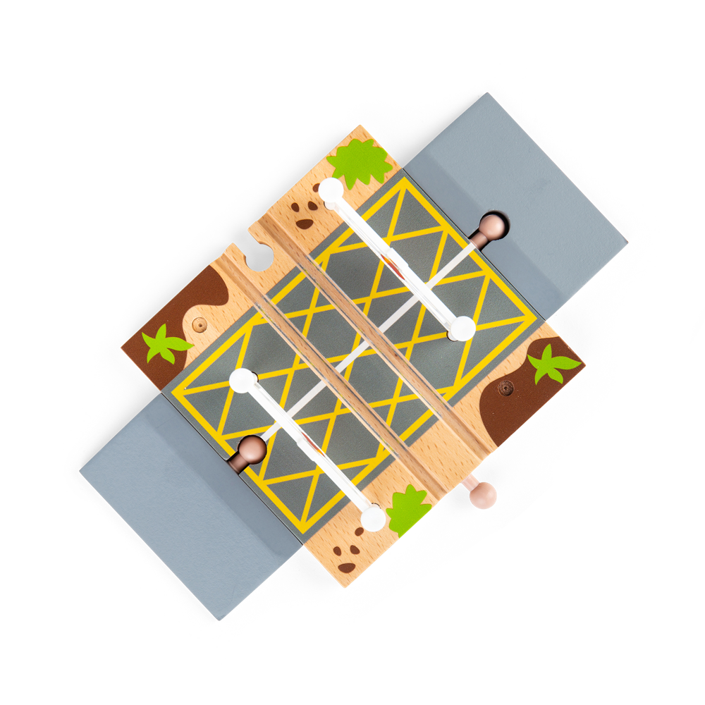 Level Crossing – Wooden Train Track Accessory for Wooden Railway Sets