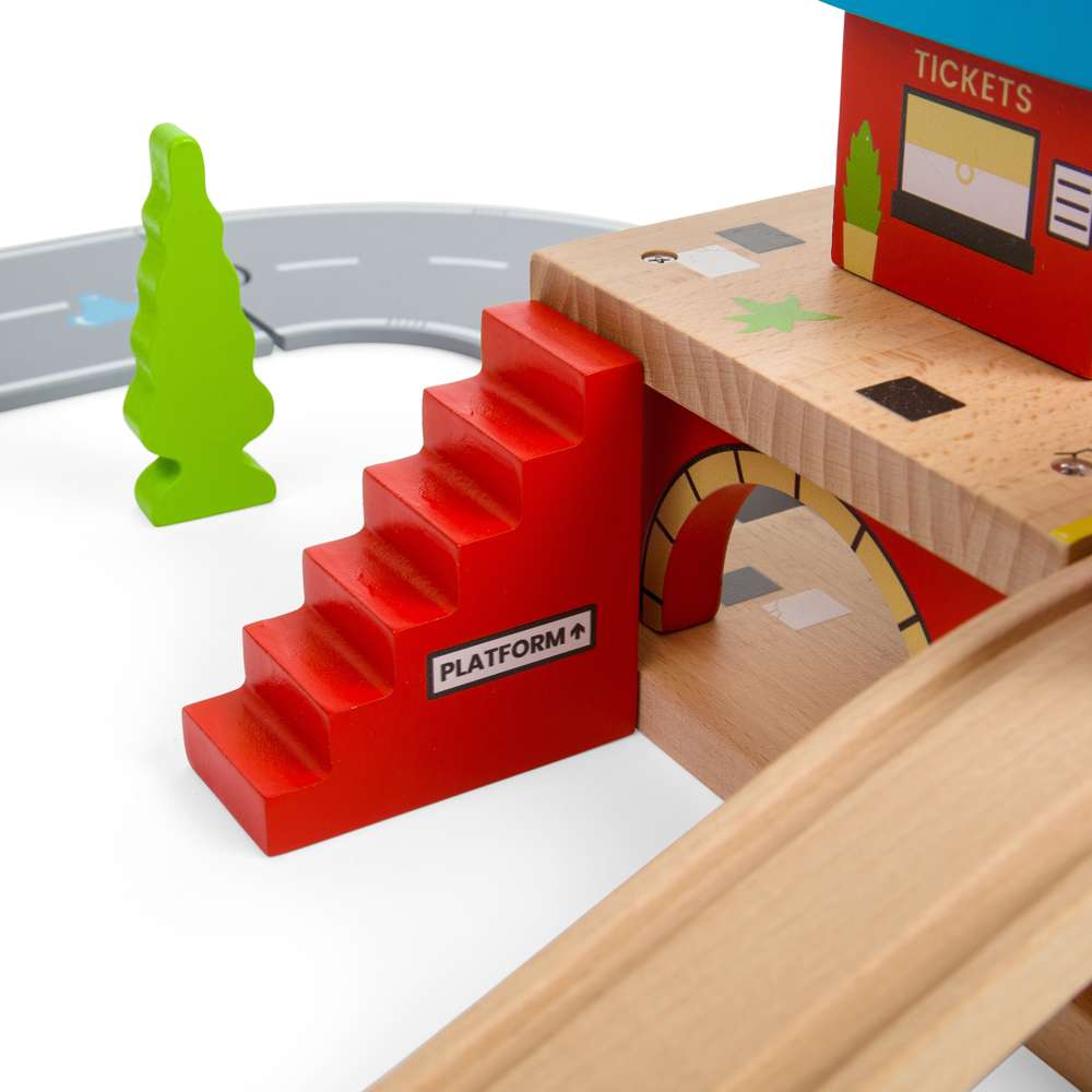 London Overground Station Wooden Train Toy – Compatible with Train Sets