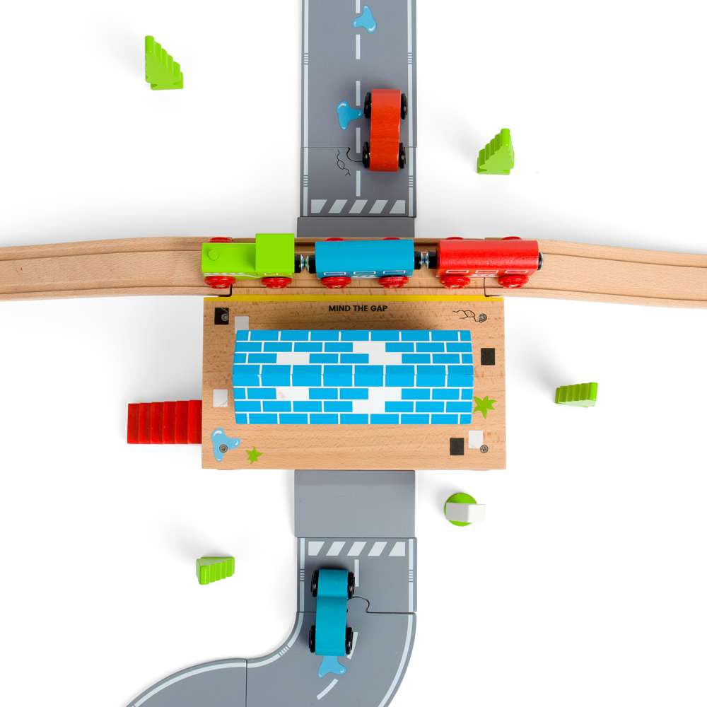 London Overground Station Wooden Train Toy – Compatible with Train Sets