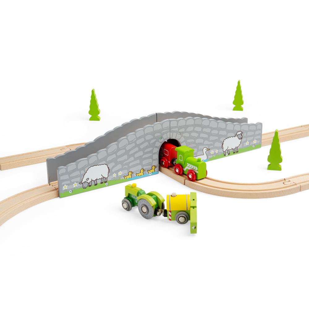 Wooden Farm Bridge – Compatible with Bigjigs Rail & Wooden Railways