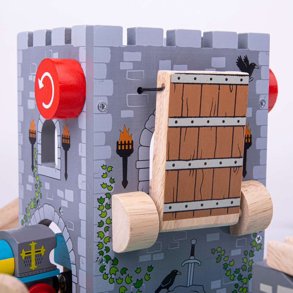 Wooden Train Drawbridge – Compatible Railway Accessory for Kids