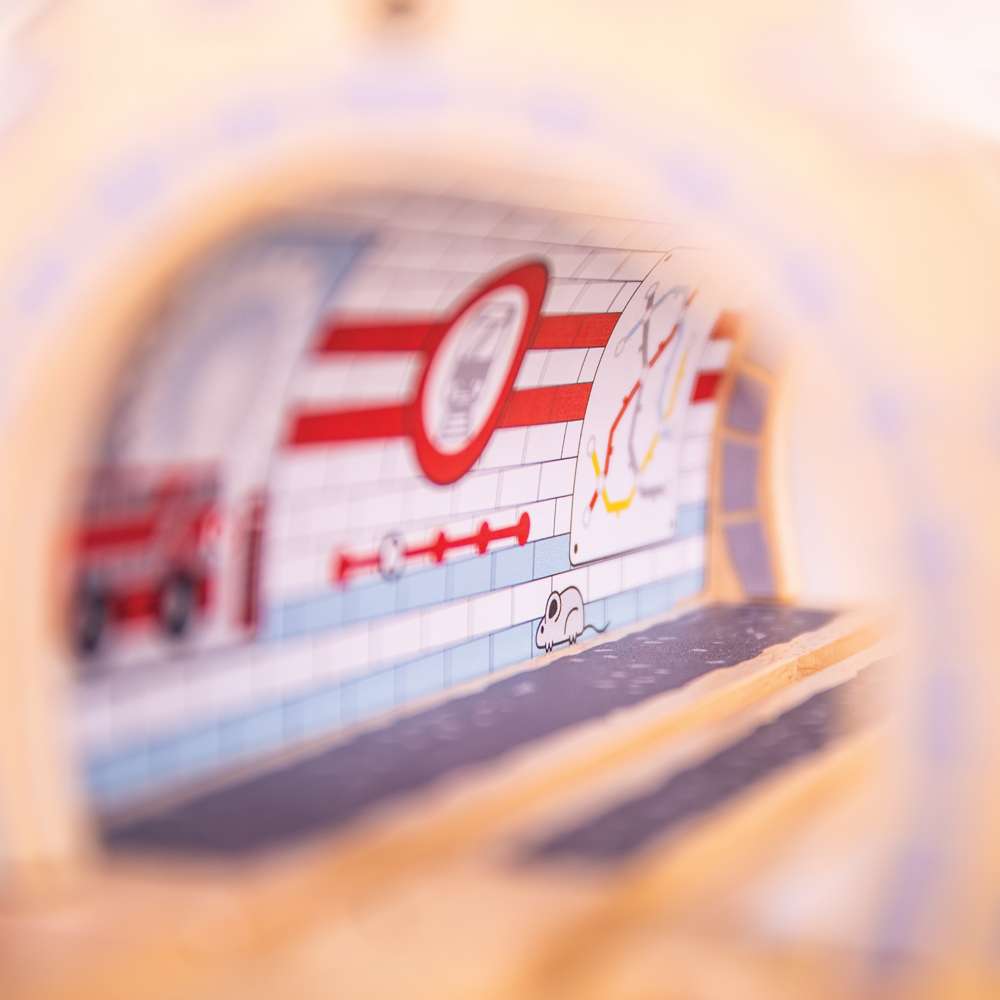 London Underground Station Wooden Train Toy – Compatible with Wooden Railway