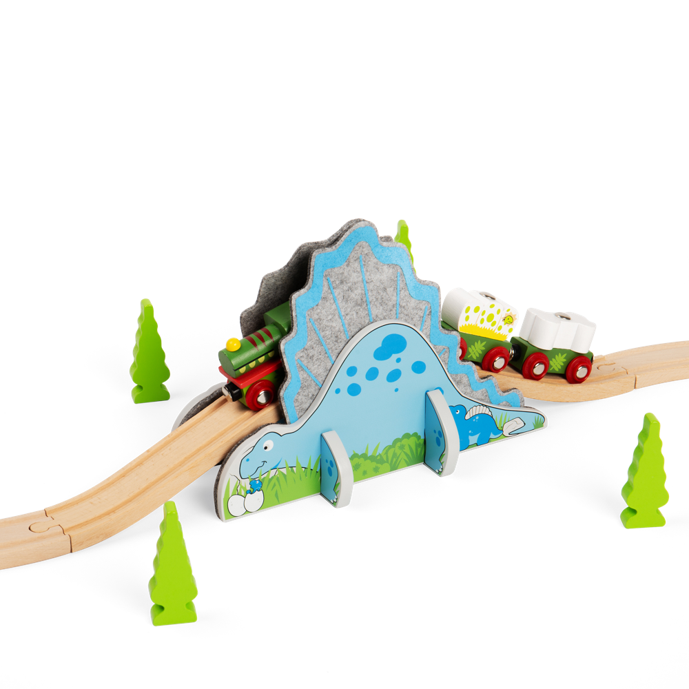 Dino Riser Tunnel – Dinosaur Train Set Accessory for Wooden Railways