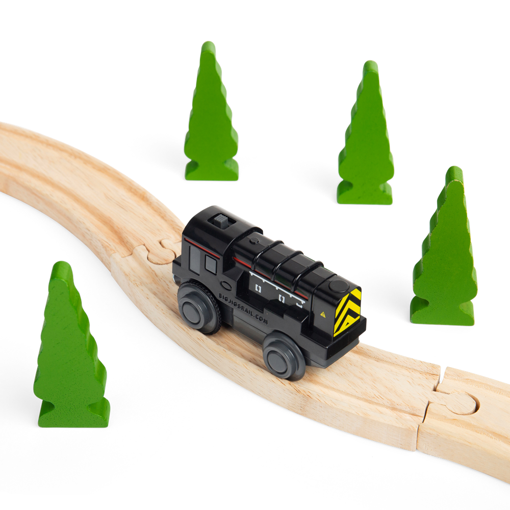 Battery Operated Diesel Shunter Toy Train – Wooden Railway Compatible