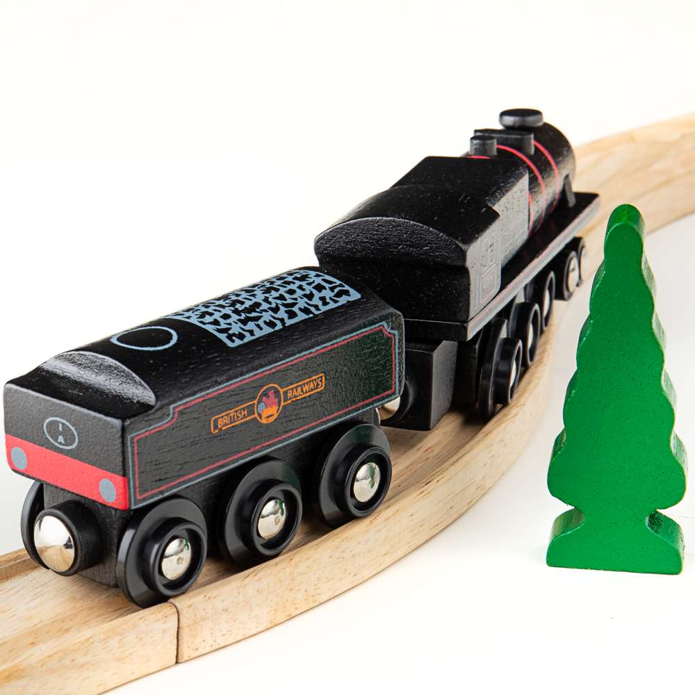 Heritage Collection Black 5 Engine – Wooden Train Set Compatible Toy