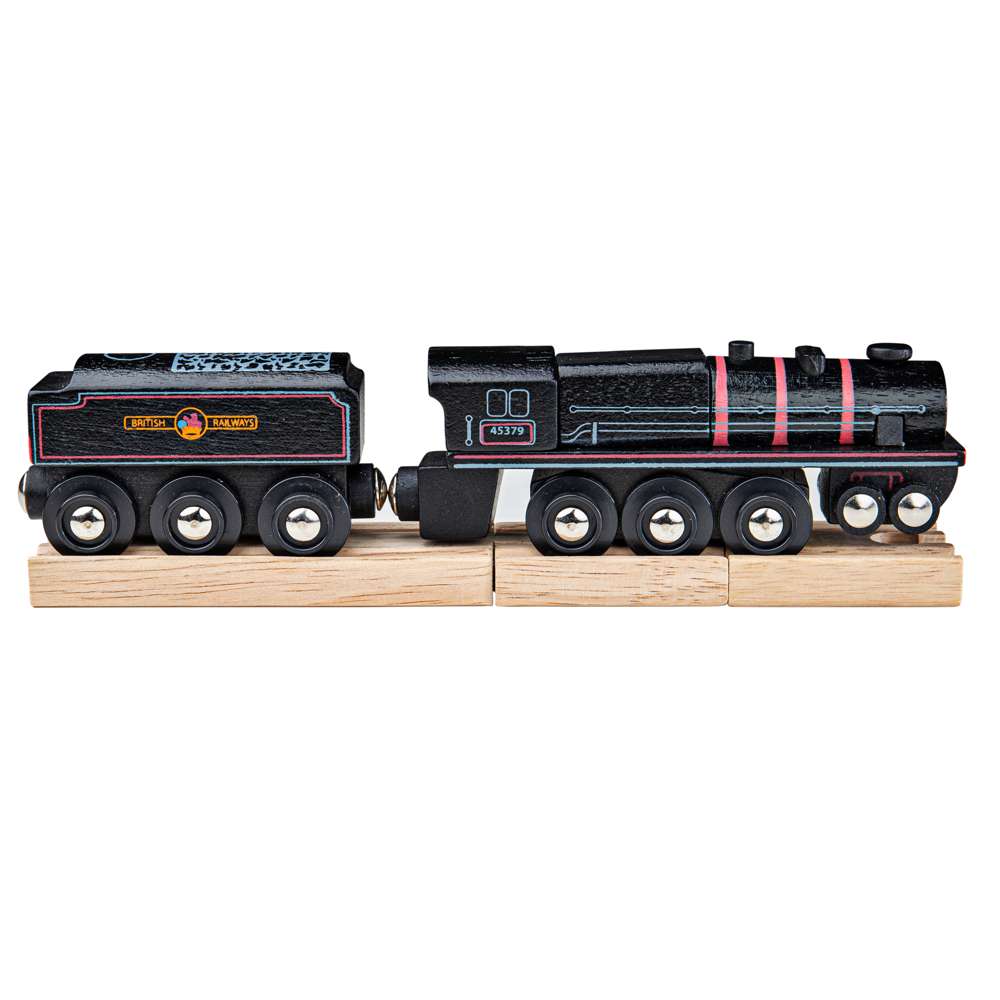 Heritage Collection Black 5 Engine – Wooden Train Set Compatible Toy