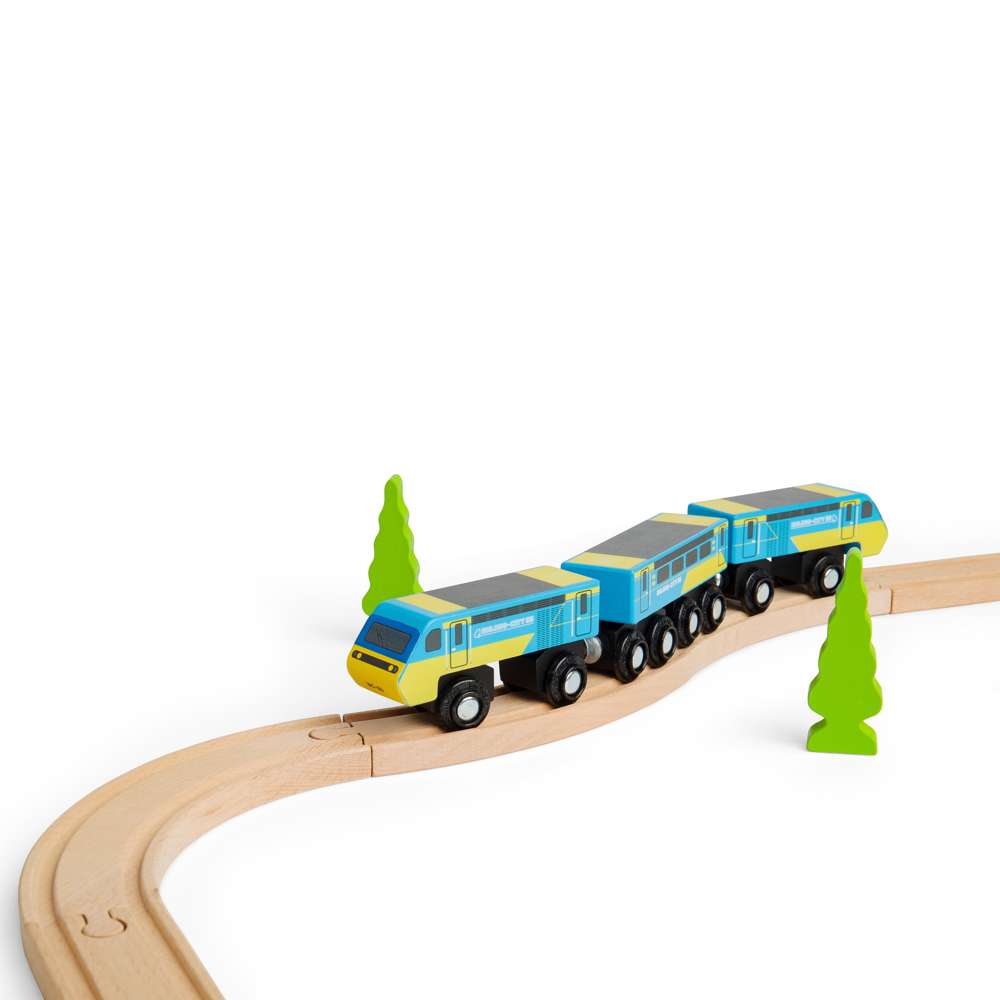 Intercity 125 Wooden Toy Train – Classic British Heritage Locomotive