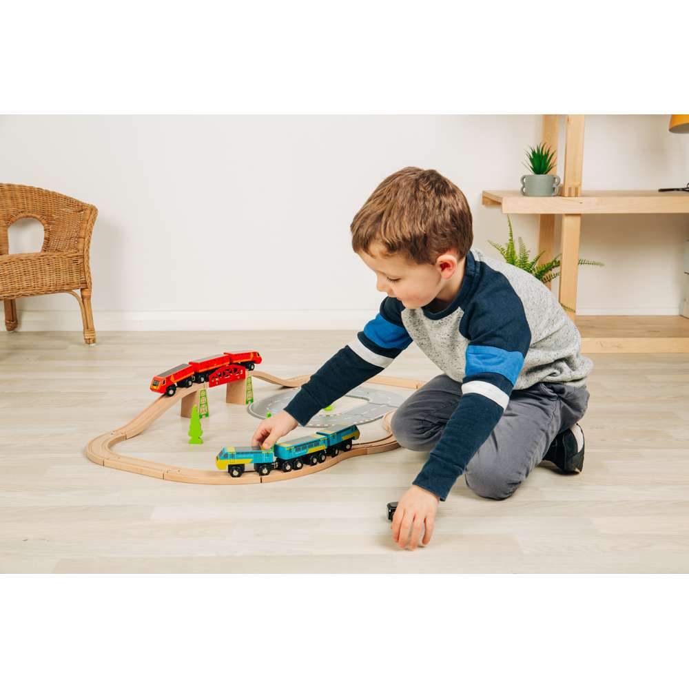 Intercity 125 Wooden Toy Train – Classic British Heritage Locomotive