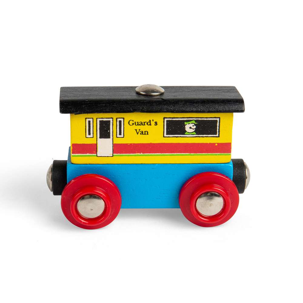 Bigjigs Rail Name Guards Van – Wooden Train Accessory for Kids