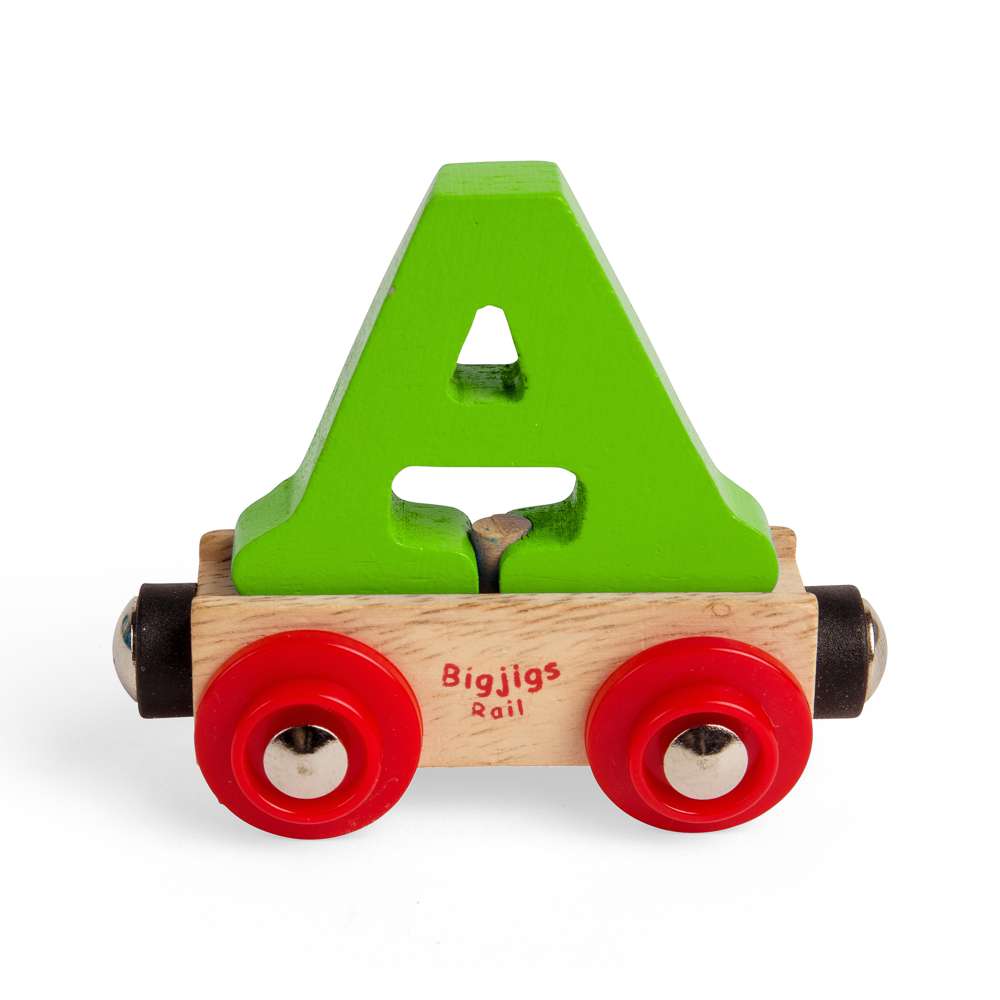 Wooden Train Letter A – Personalised Rail Name Carriage for Kids