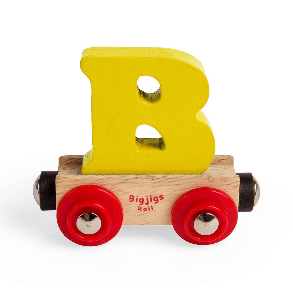 Wooden Train Name Letter B – Bigjigs Rail Personalised Railway Carriage