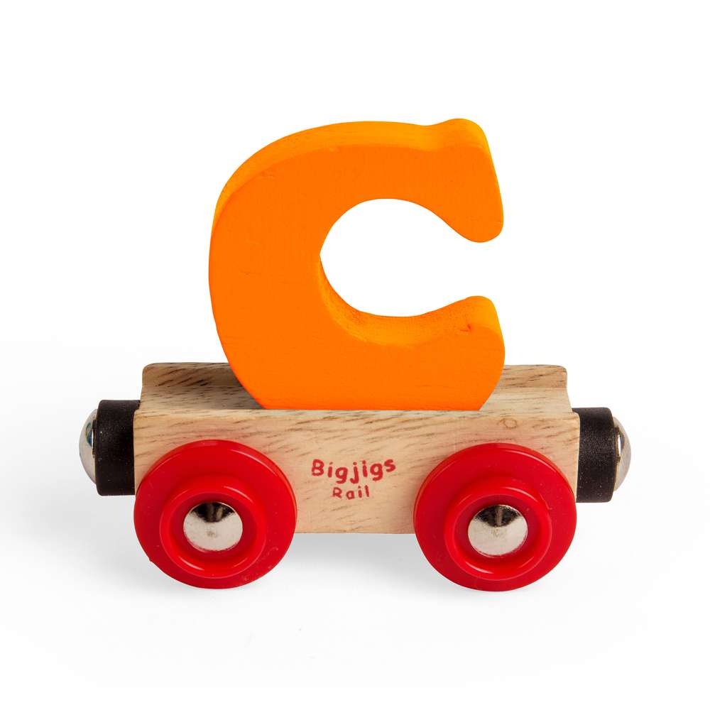 Personalised Wooden Train Letter C – Bigjigs Rail Name Carriage Toy