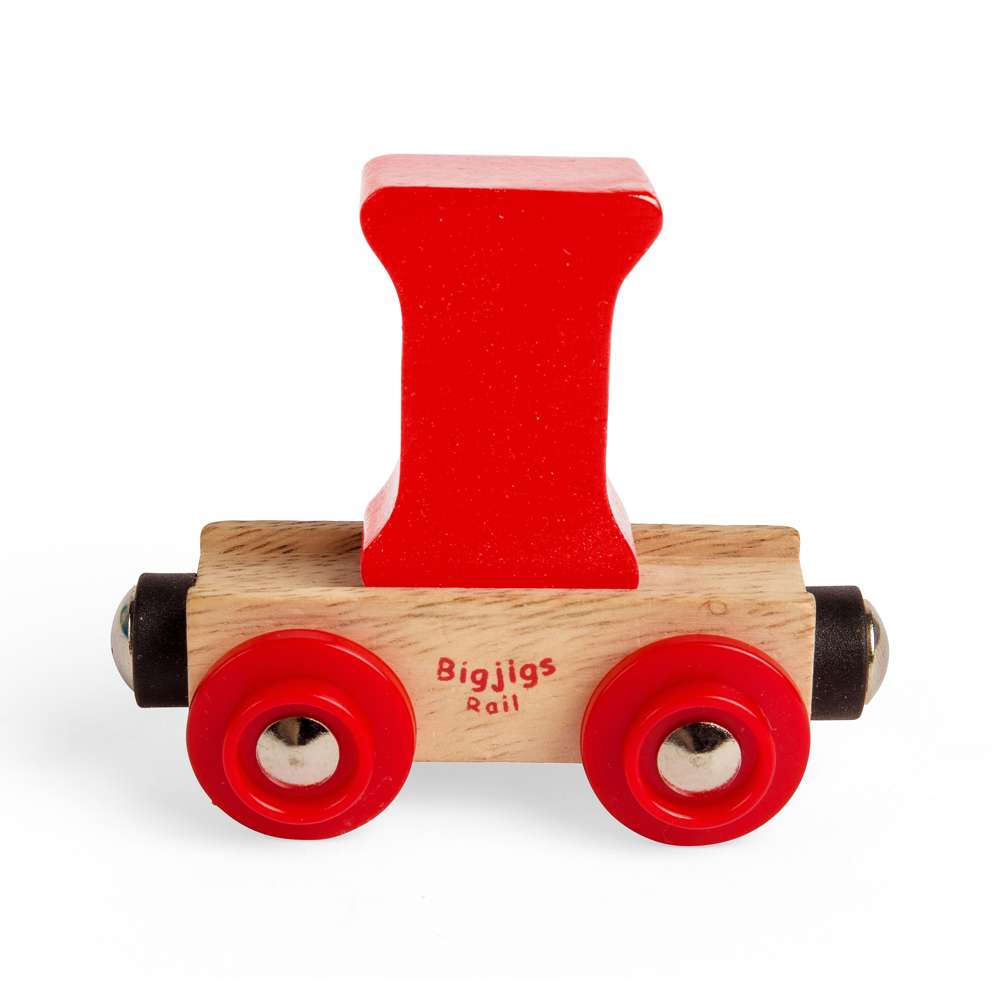 Personalised Wooden Train Carriage – Rail Name Letter or Number – I