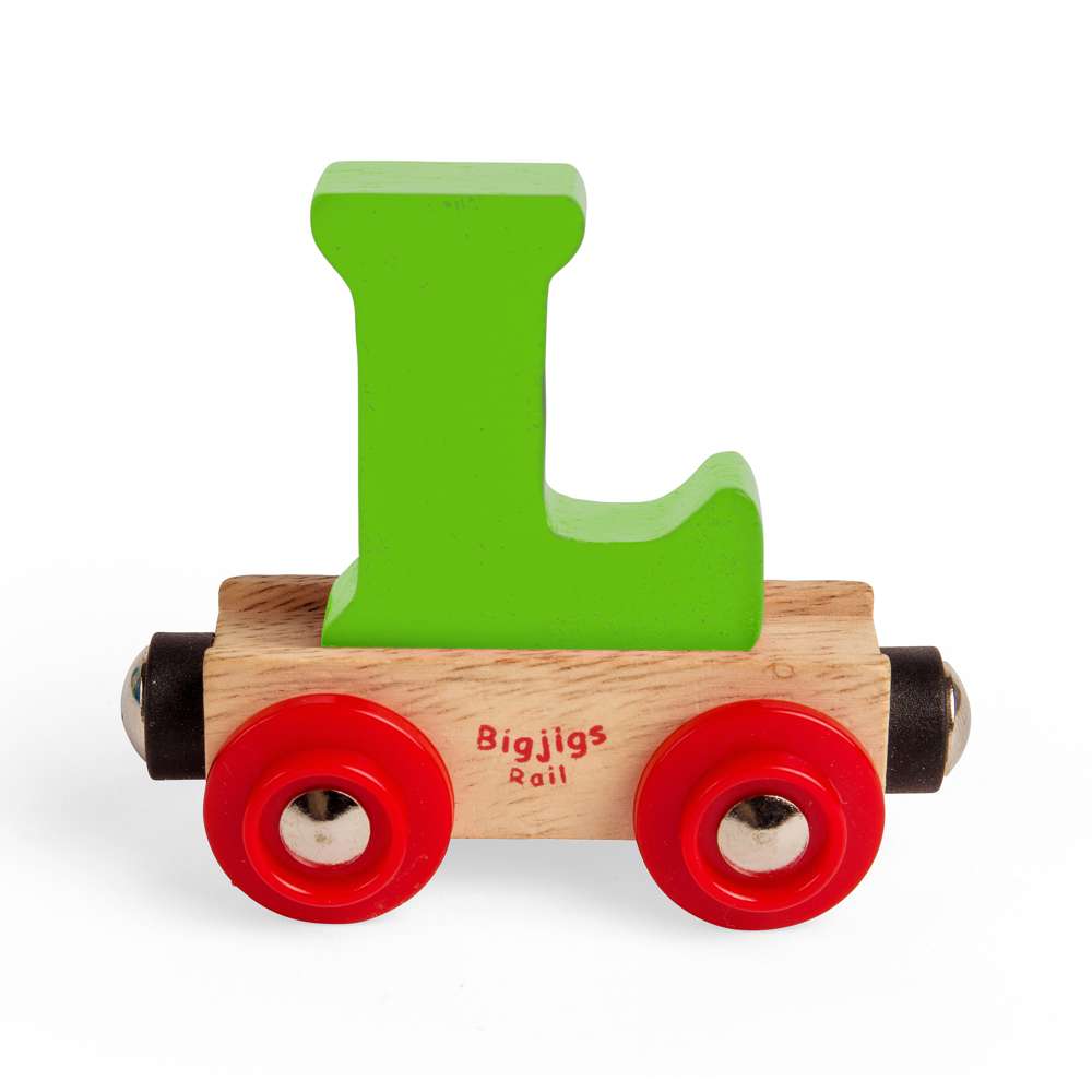 Rail Name Letters and Numbers L – Wooden Train Personalised Carriage