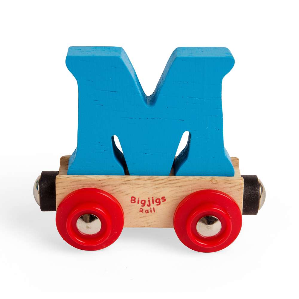 Rail Name Letters and Numbers M – Custom Train Track Sign Marker