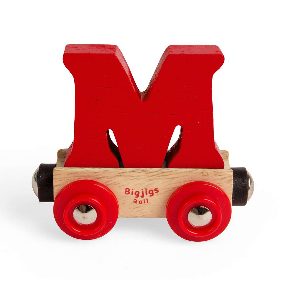 Rail Name Letters and Numbers M – Custom Train Track Sign Marker