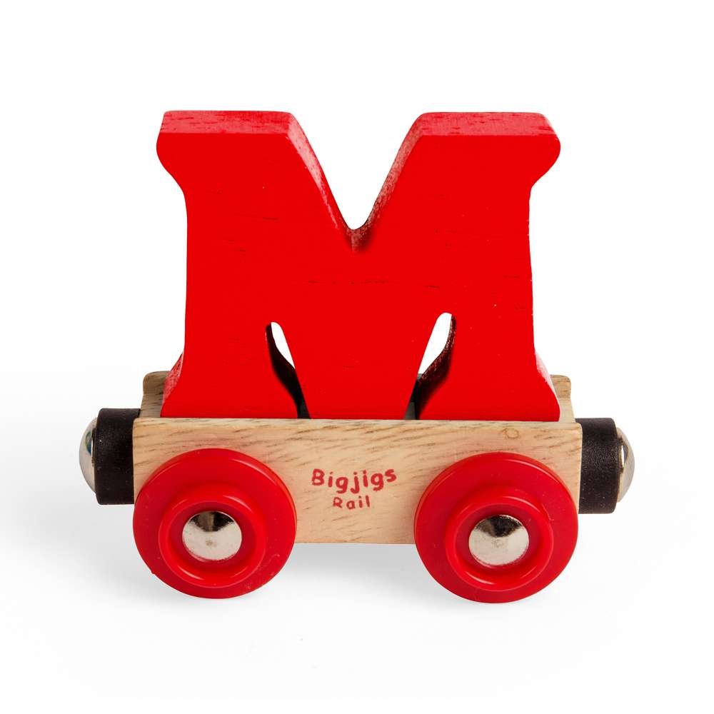 Rail Name Letters and Numbers M – Custom Train Track Sign Marker