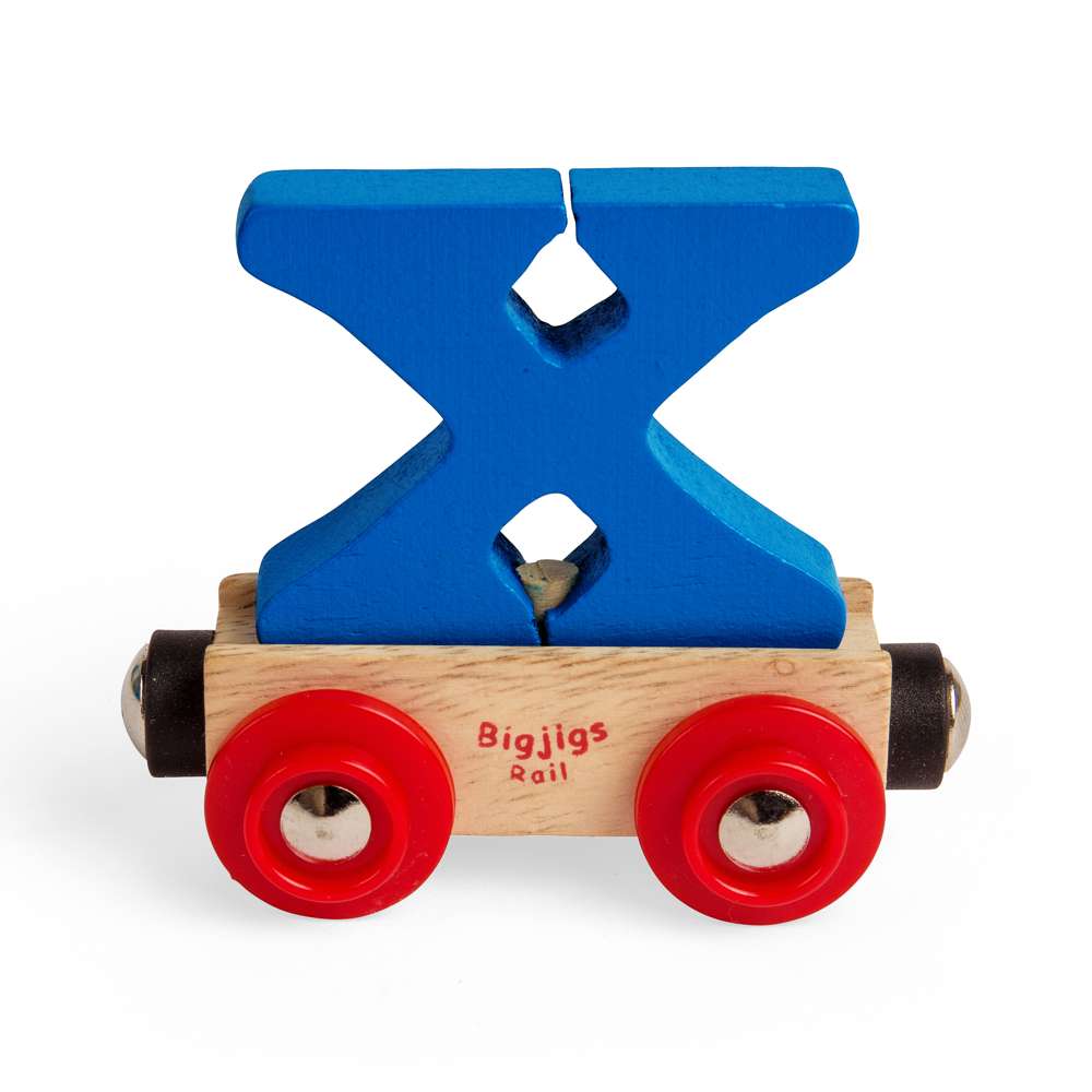 Bigjigs Rail Name Letters & Numbers – Personalised Wooden Train Accessory