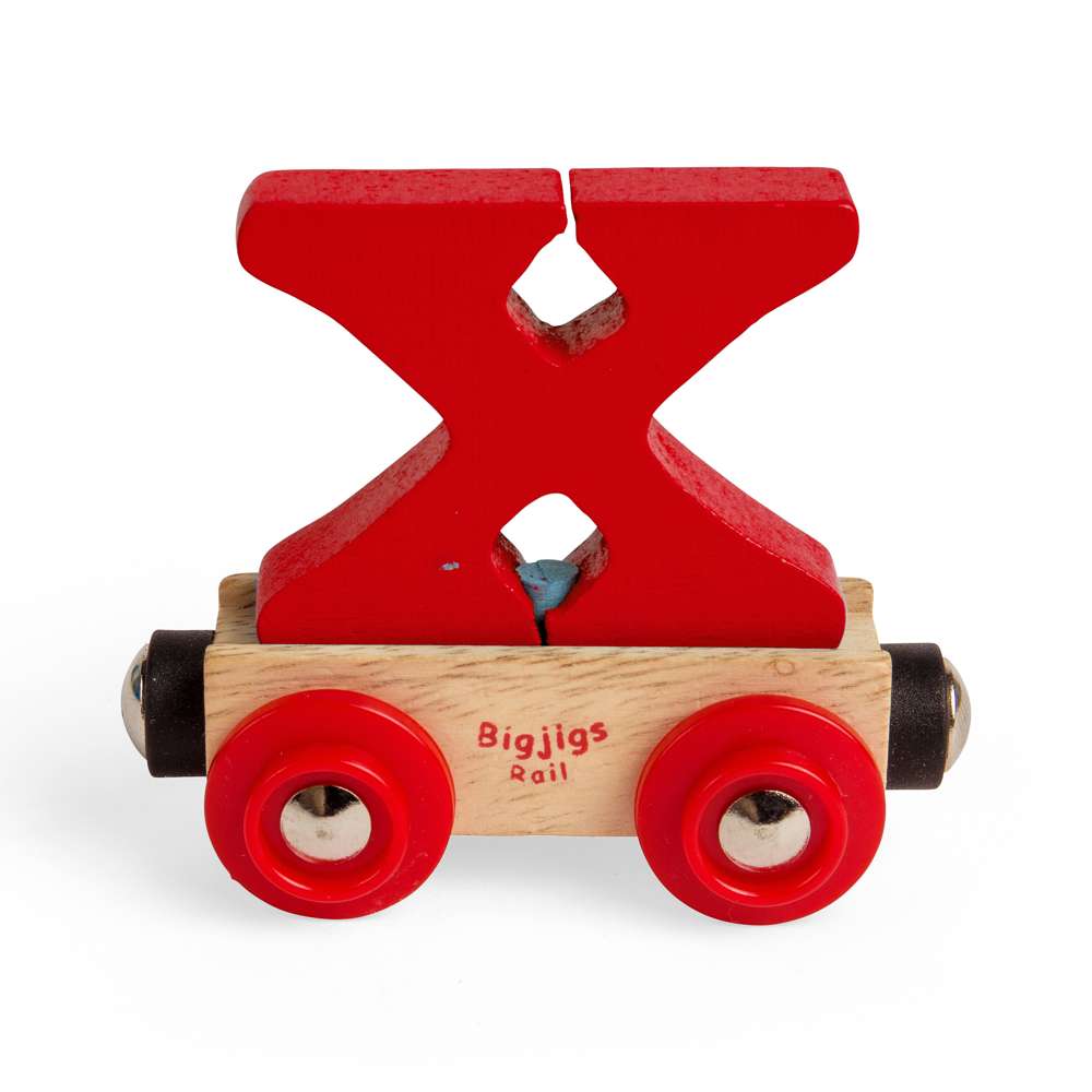 Bigjigs Rail Name Letters & Numbers – Personalised Wooden Train Accessory