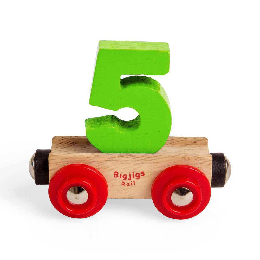 Wooden Rail Name Letters & Numbers – Custom Train Track Carriages