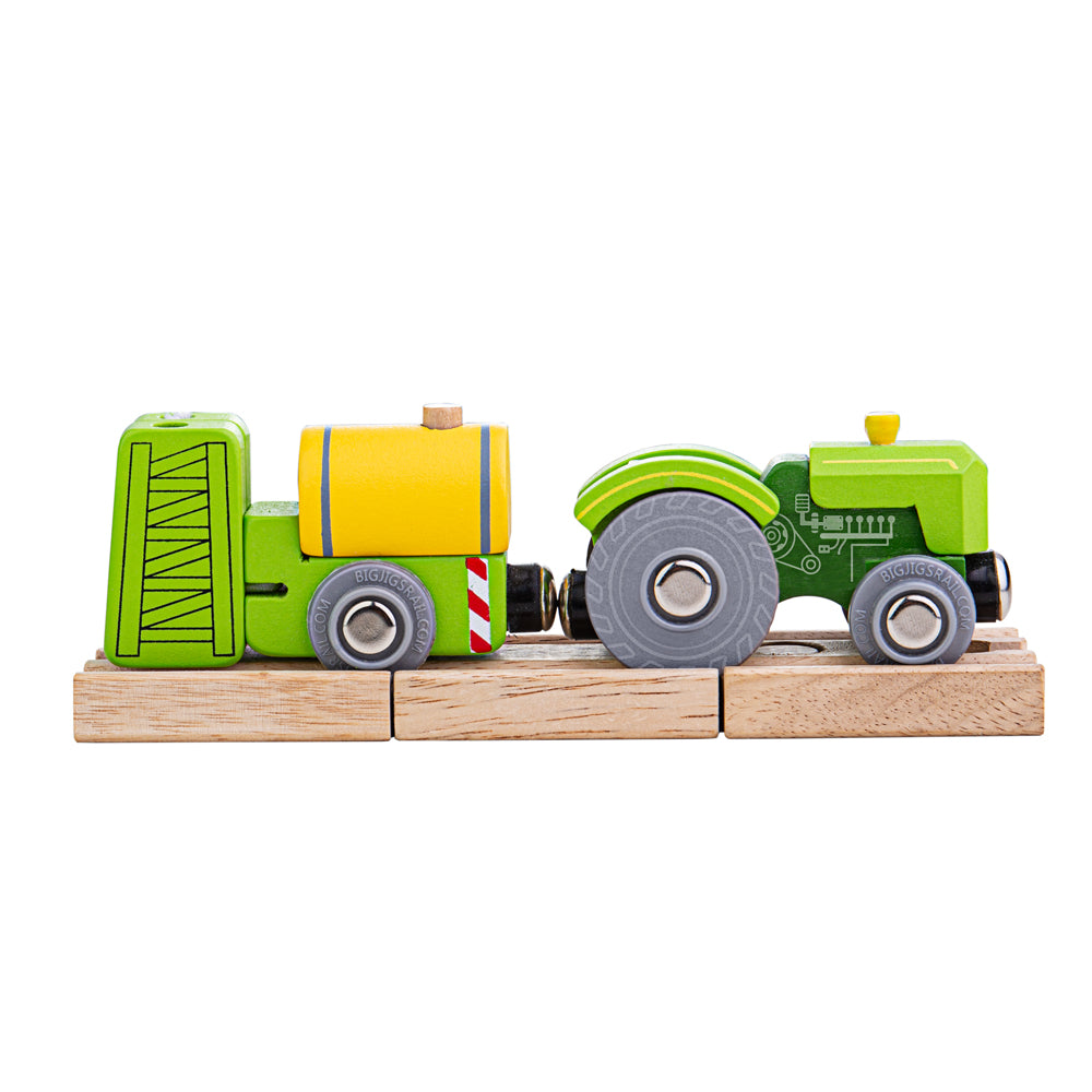 Bigjigs Toys RTBJT070 Tractor and Crop Sprayer