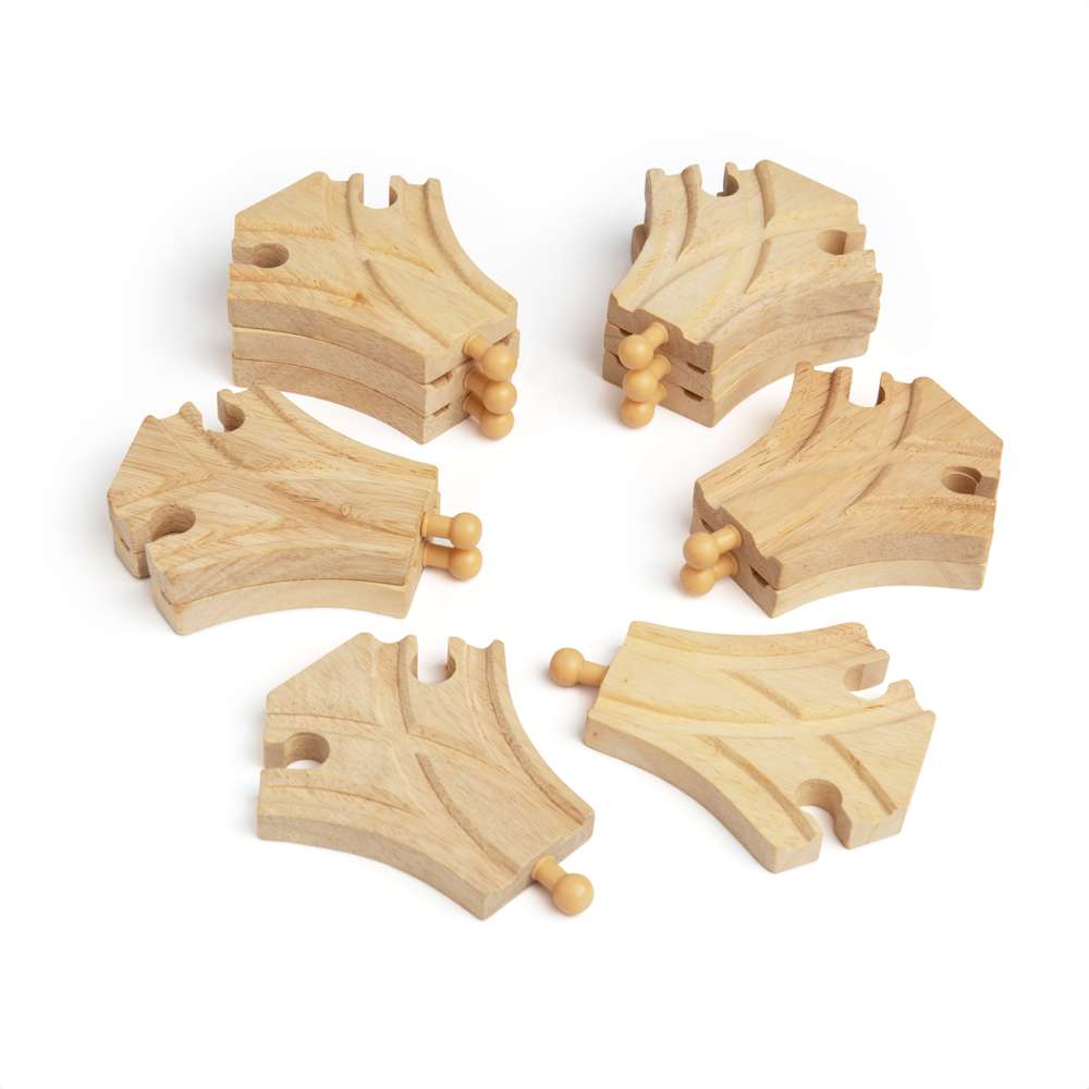 Bigjigs Toys RTBJT106 Curved Turnouts