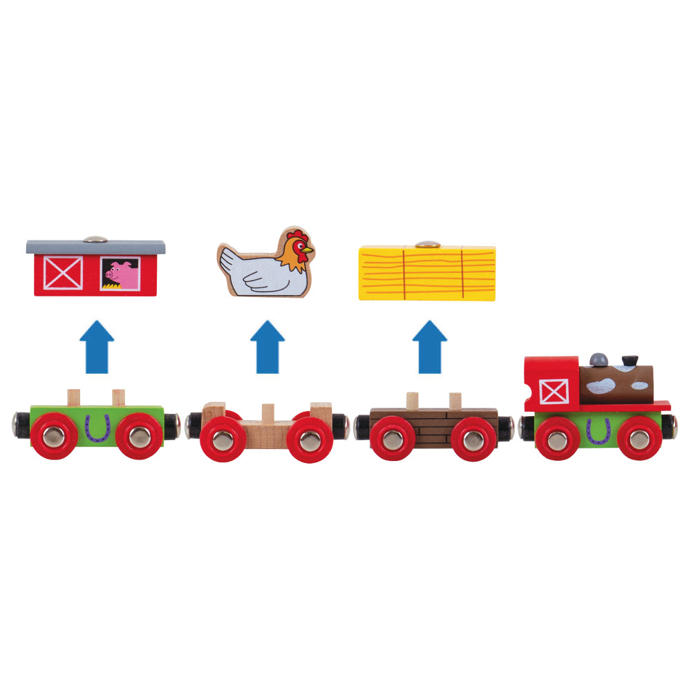 Bigjigs Toys BJT466 Farmyard Train