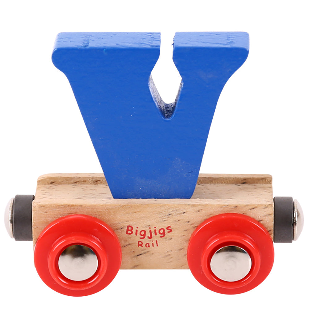 Rail Name Letters and Numbers V Dark Blue