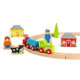 Wooden My First Train Set for Toddlers with Accessories FSC Certified