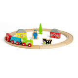 Wooden My First Train Set for Toddlers with Accessories FSC Certified