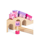 Fairy Wooden Train Set for Kids with Track and Accessories 35 Piece