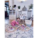 Fairy Wooden Train Set for Kids with Track and Accessories 35 Piece