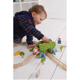 Wooden Farm Train Set for Kids with Animals and Accessories – 44 Piece Playset