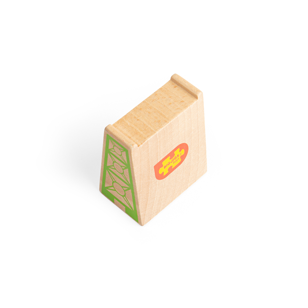 High Level Wooden Train Track Blocks – Pack of 6 for Railway Expansion