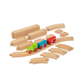 Curves and Straights Wooden Train Track Expansion Pack – 24 Pieces