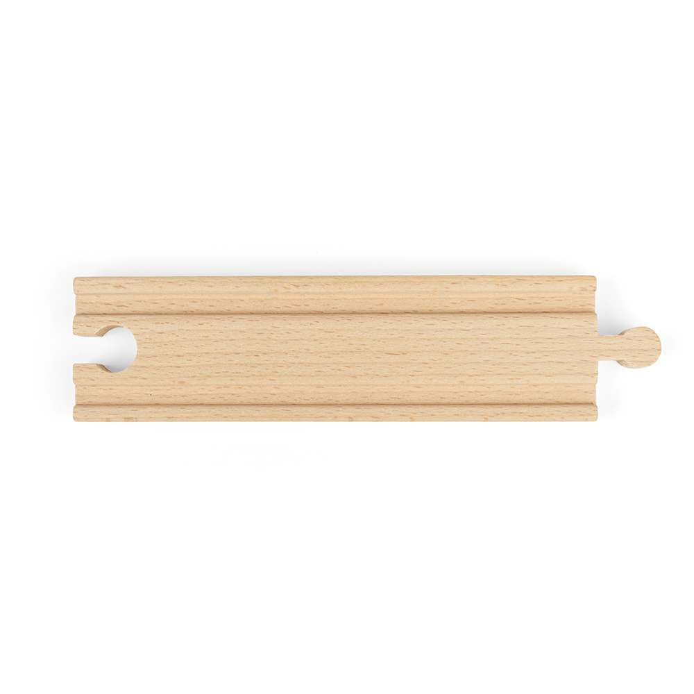 Medium Straights Wooden Train Track 12 Pack – Compatible with Major Brands