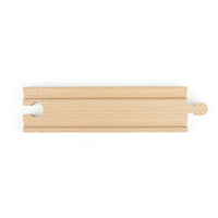 Medium Straights Wooden Train Track 12 Pack – Compatible with Major Brands