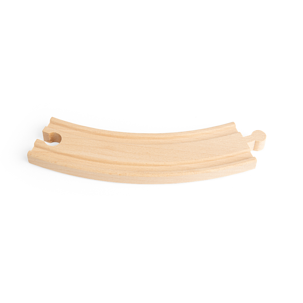 Long Curves Wooden Railway Track – Pack of 4 Compatible Pieces