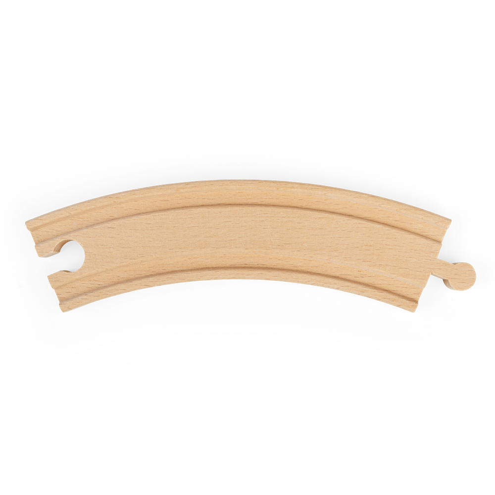 Long Curves Wooden Railway Track – Pack of 4 Compatible Pieces