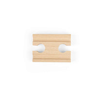 Mini Wooden Train Track Female/Female – Pack of 12 | Bigjigs Rail