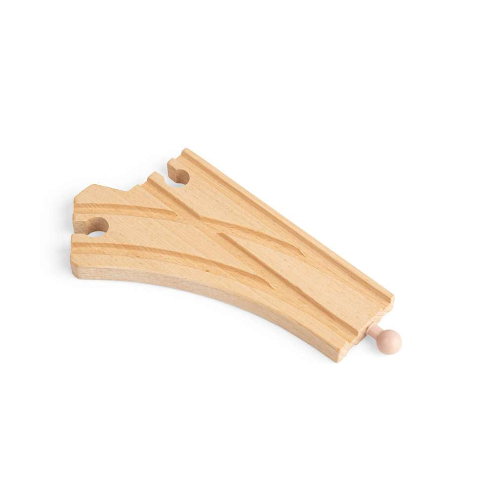 Curved Points Pack of 2 – Wooden Train Track Accessory Compatible