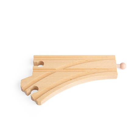 Curved Points Pack of 2 – Wooden Train Track Accessory Compatible