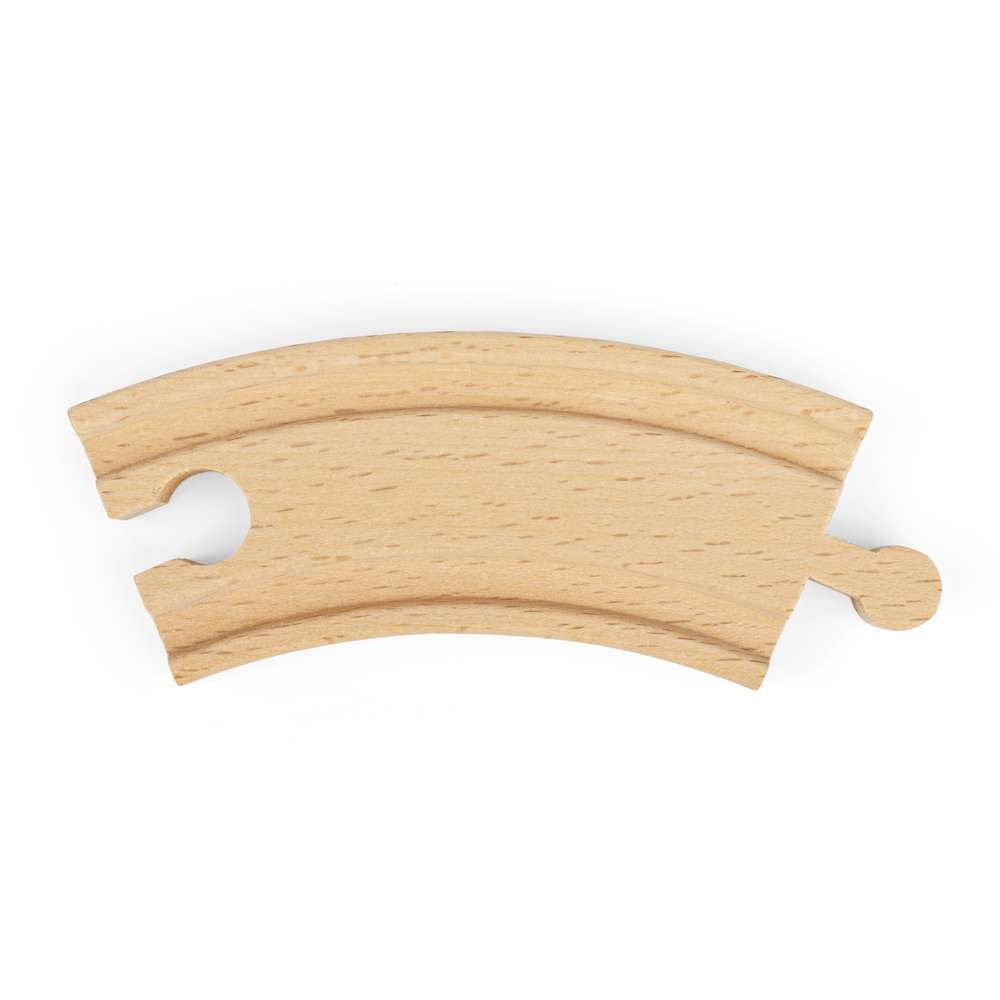 Short Curves Wooden Train Track Pack of 4 – Compatible with Bigjigs Rail